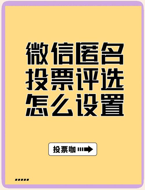 匿名投票微信_微信匿名投票小程序_投票匿名微信程序小程序是啥